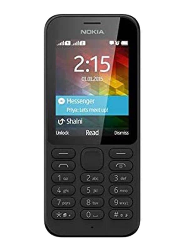 Nokia 215 32GB Black, 8MB RAM, 2G, Dual Sim Normal Mobile Phone
