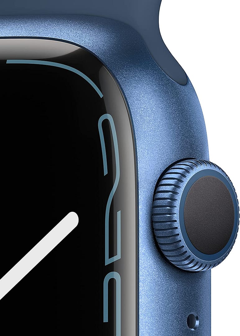 Apple Watch Series 7 (GPS, 45mm) – Blue Aluminium Case, Abyss Blue Sport Band (New)