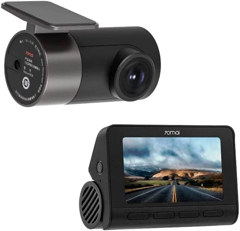 70mai Dash Cam 4K A800S Set, High Resolution 3840x2160P, 1080P, Built in WiFi GPS